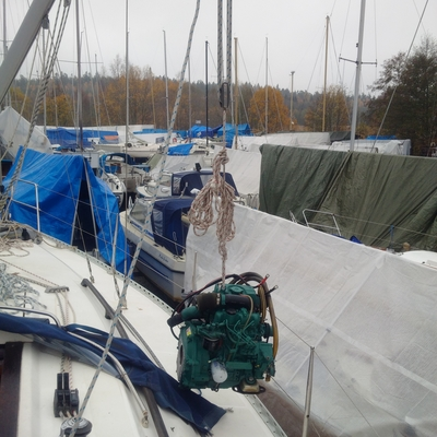 Leaving the boat